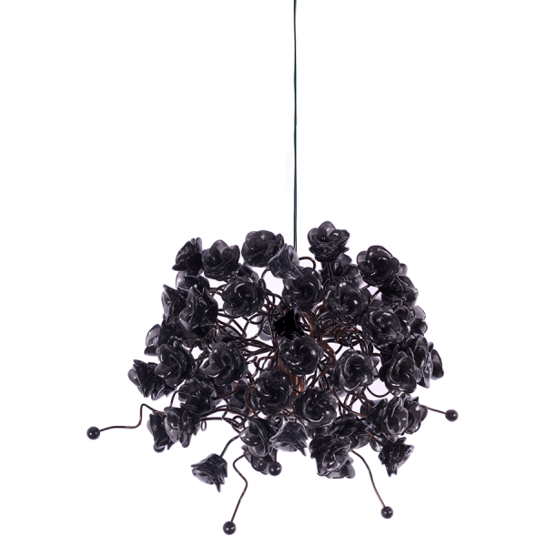 Black Rose Hanging Light