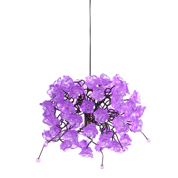 Lilac Rosettes Hanging Light
