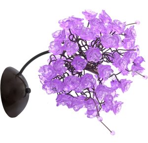 Lilac Rosettes Sconce
