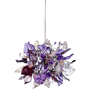 Violet Frost Hanging Light